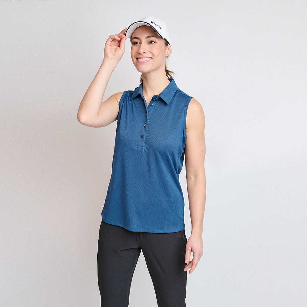 Ladies Performance Polo Top, Ensign Blue