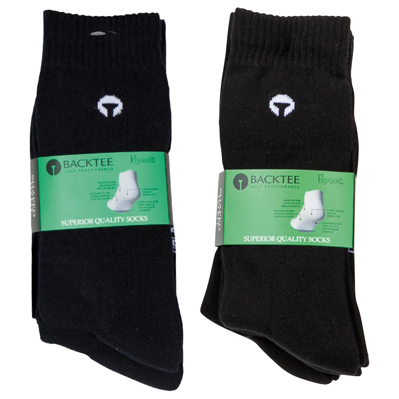 BACKTEE Golf socks 3-pack, Navy