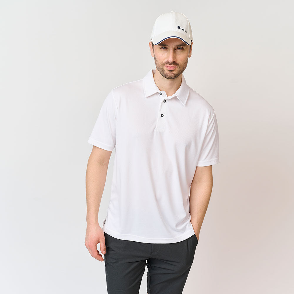 Mens Performance Polo, White