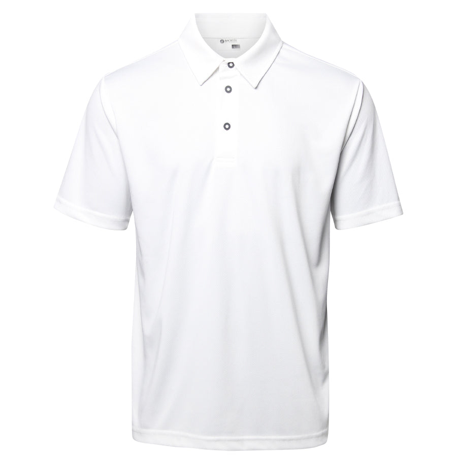 Mens Performance Polo, White