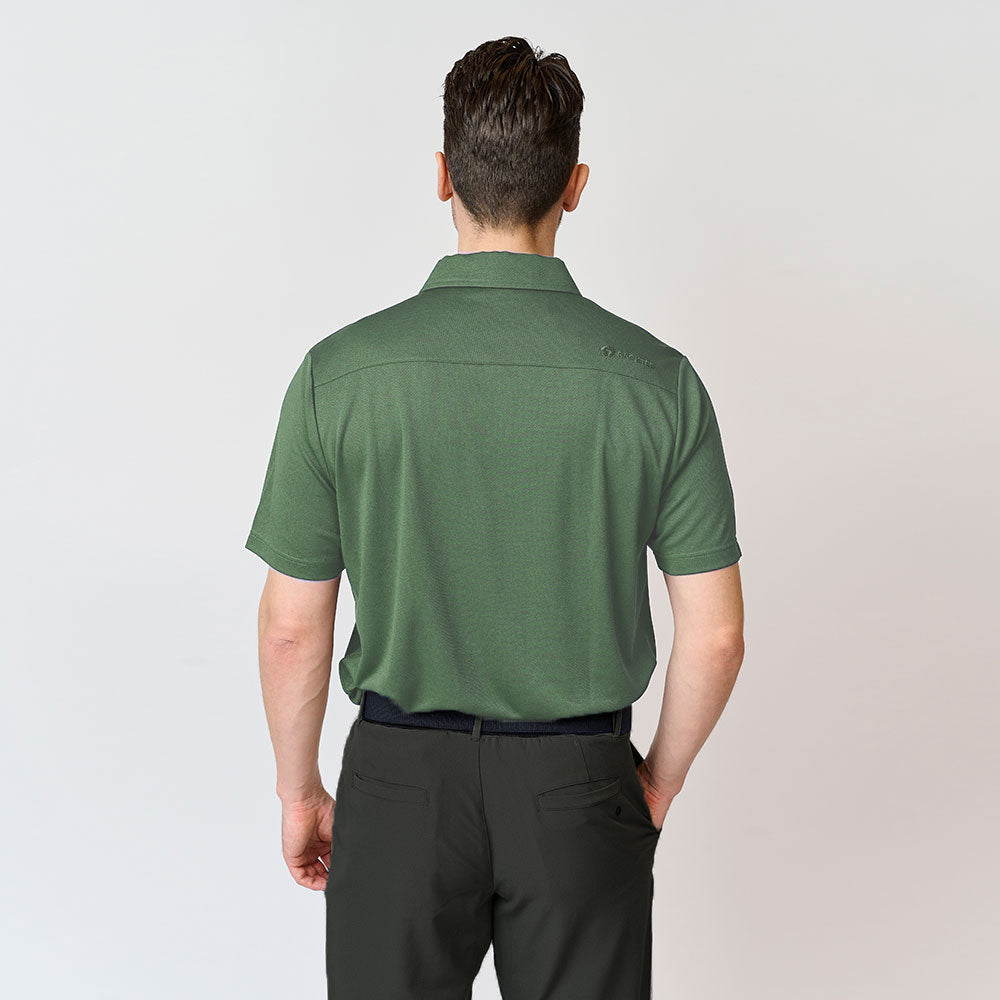 Mens Performance Polo, Bistro Green