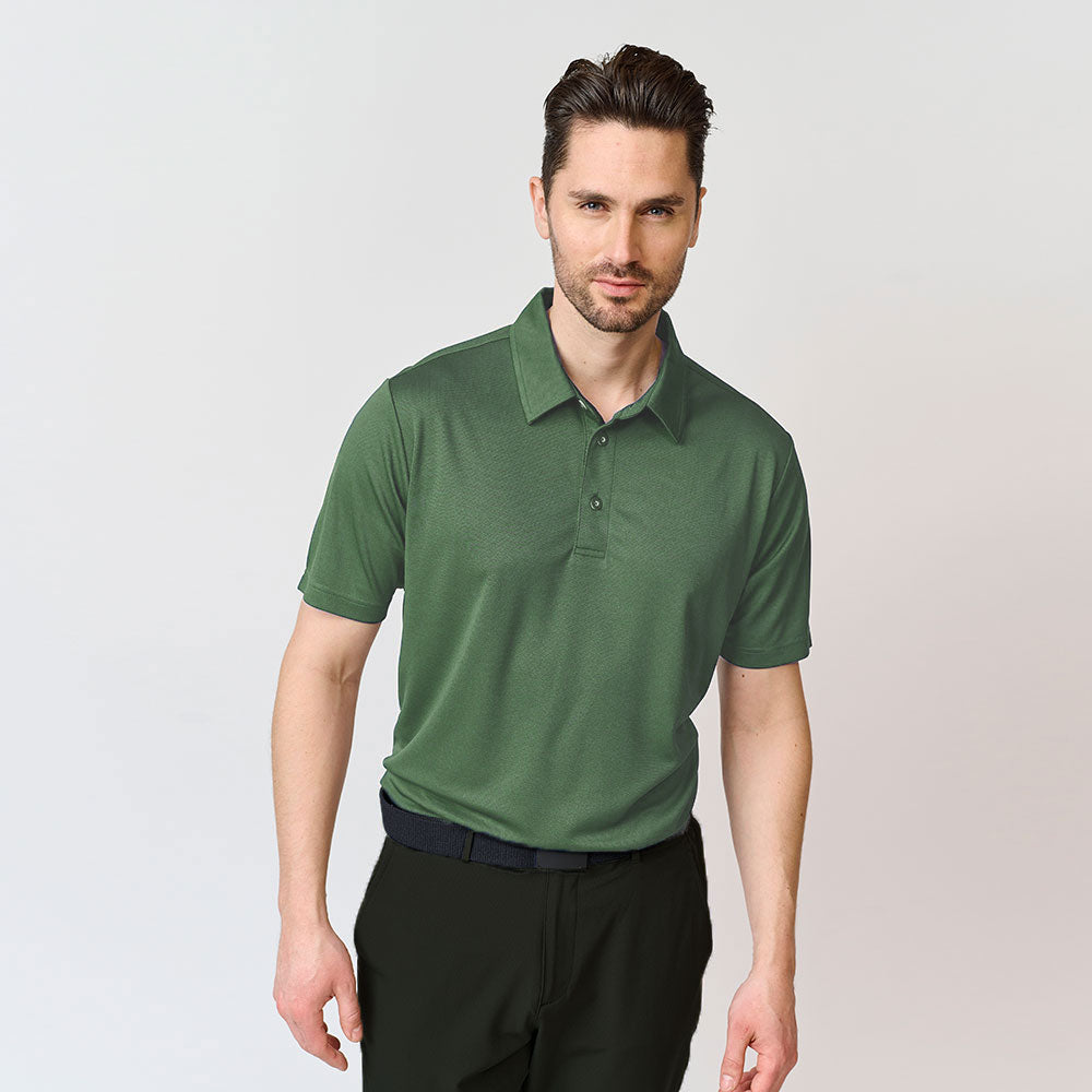 Mens Performance Polo, Bistro Green