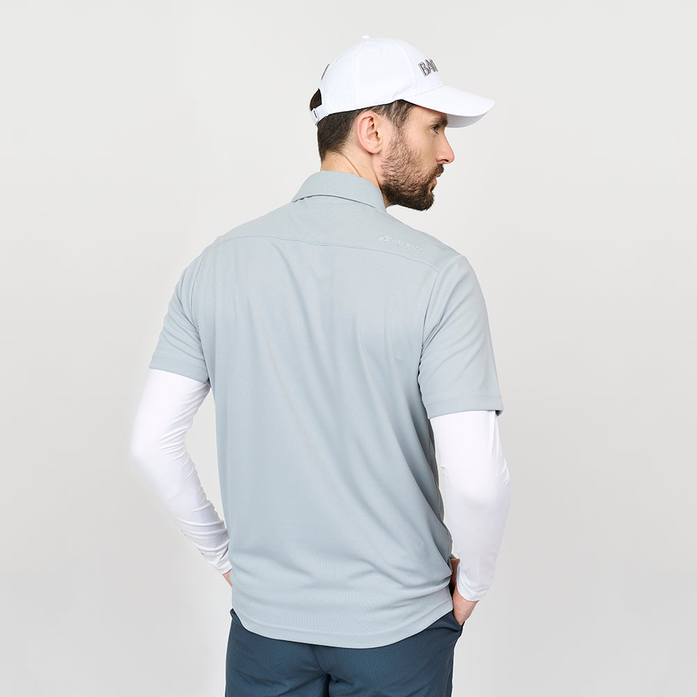 Mens Performance Polo, Light Grey