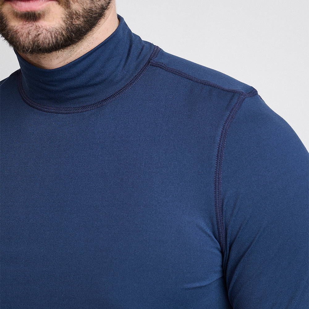 Mens First Skin Turtleneck, Navy