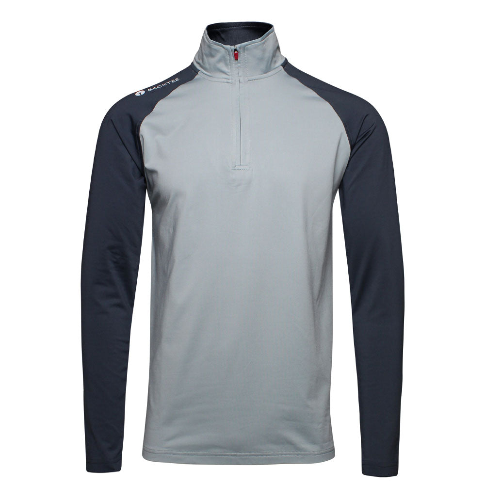 Mens Zipneck Baselayer, Ombre Blue